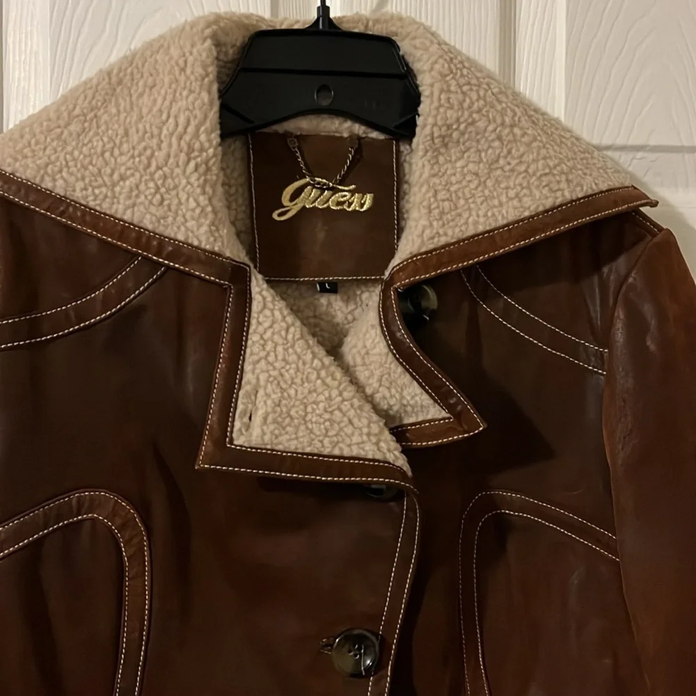 Guess rust suede jacket - Picture 2 of 8